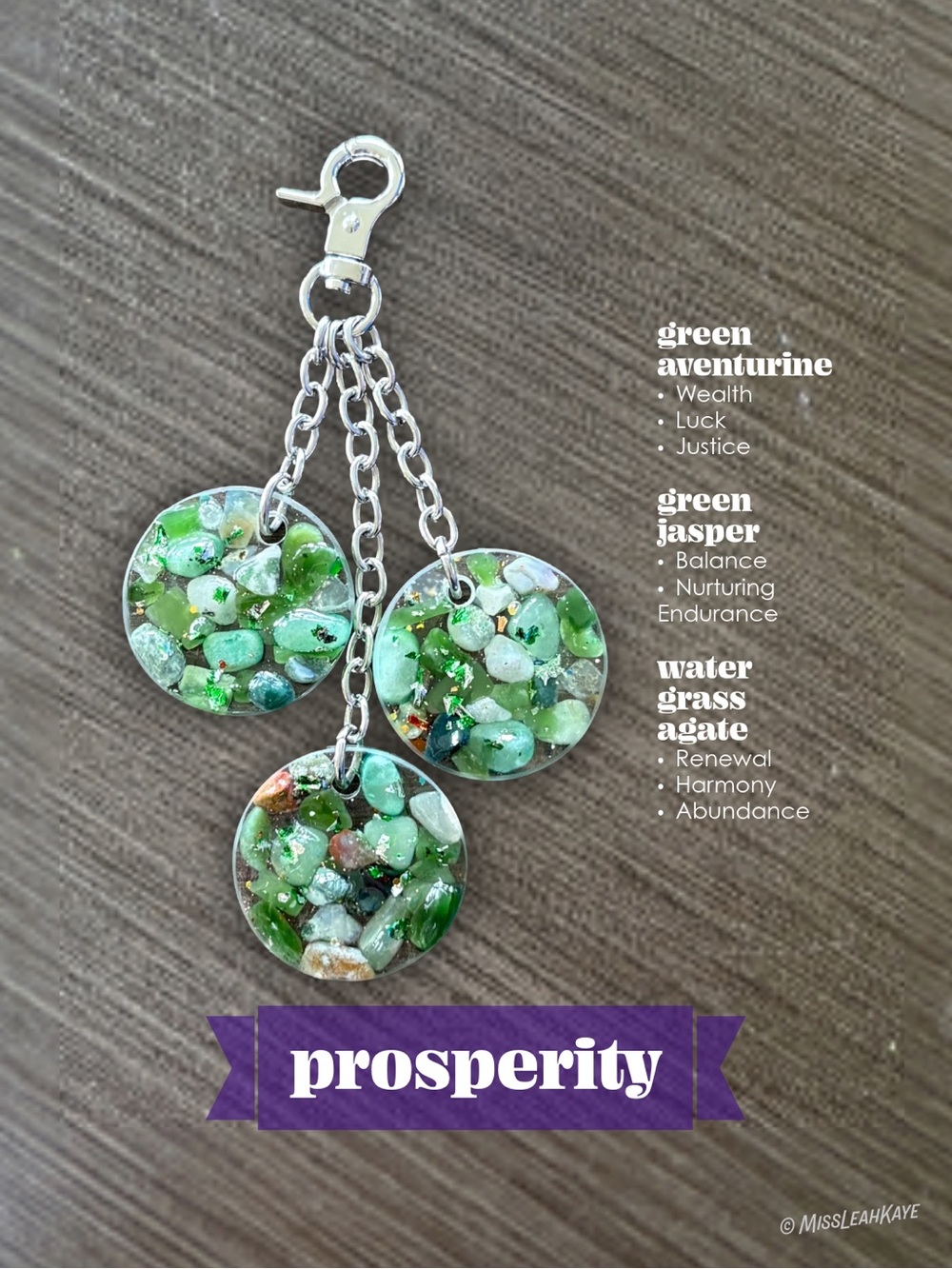 .handmade Bag Charms/Keychains with Crystals - Picture 7 of 16